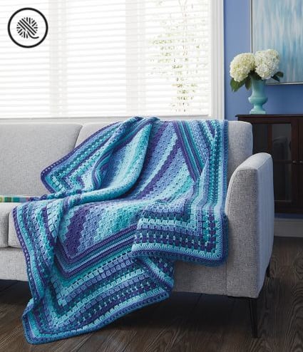 Crafty Gift Ideas Crochet Blue Afghan