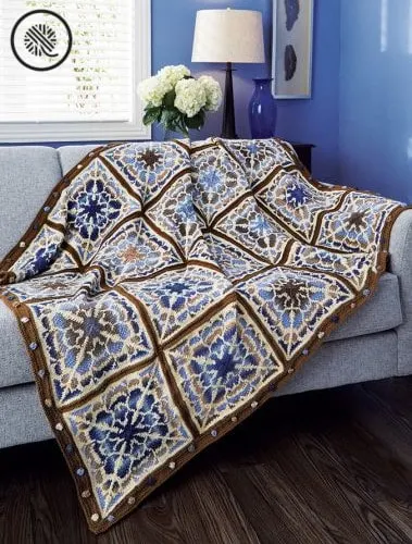 Crafty Gift Ideas Knit Mandala Afghan