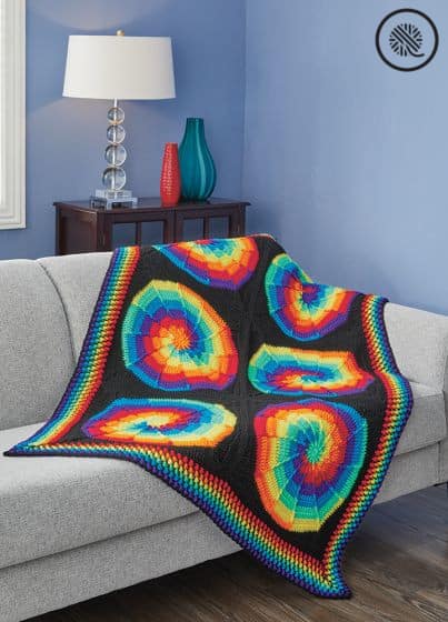 Crafty Gift Ideas Crochet Tie Dye Afghan