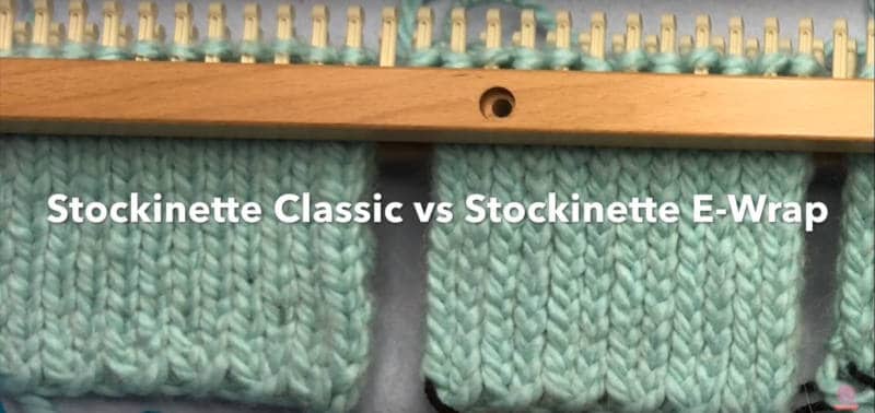 Loom Double Knit Stockinette Stitch Comparison Goodknit