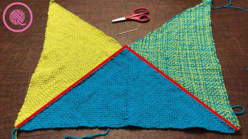 Woven Boho Bag Inner Seaming Triangles