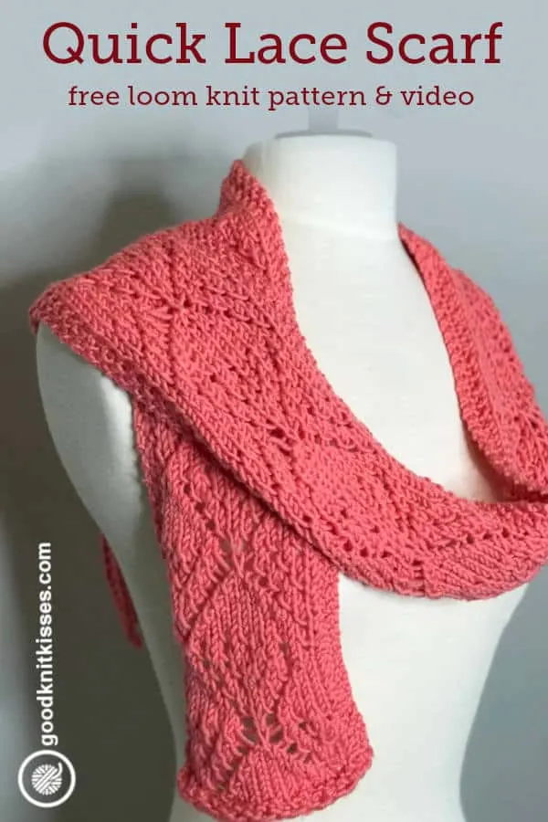 Loom Knit Lace Afghan - GoodKnit Kisses