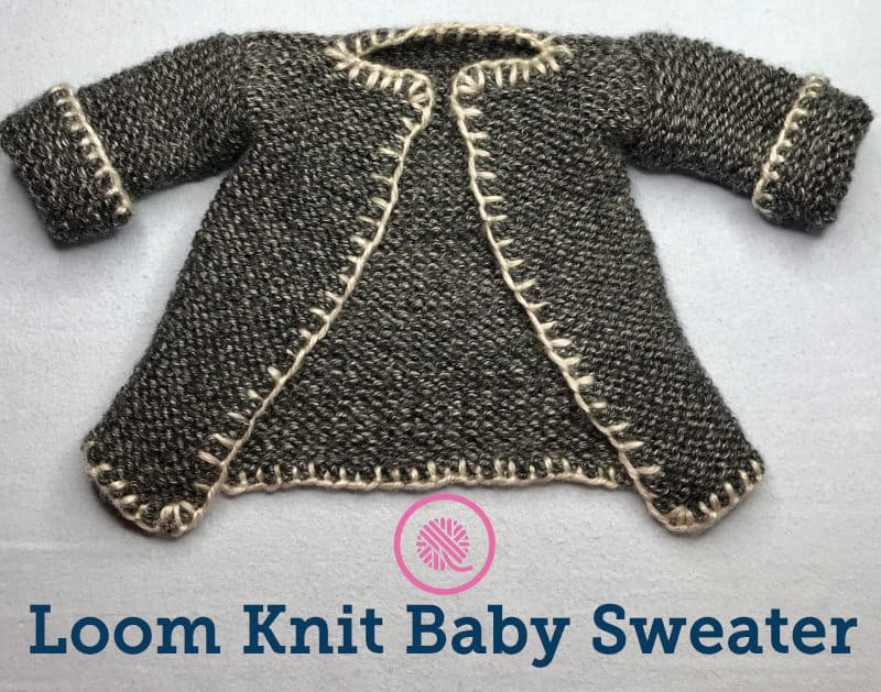 Loom Knit Baby Sweater