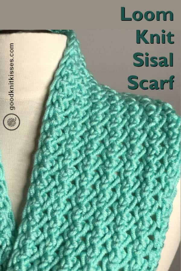 loom knit sisal scarf pin image