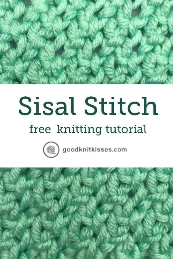 Sisal Stitch tutorial video pin image