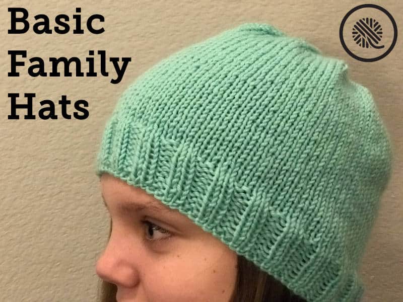 Basic Family Loom Knit Hats