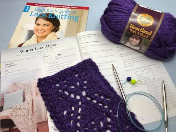How to Knit Lace from Beginner's Guide to Lace Knitting book giveaway