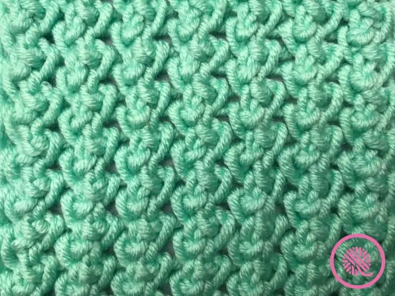 loom knit sisal scarf close up