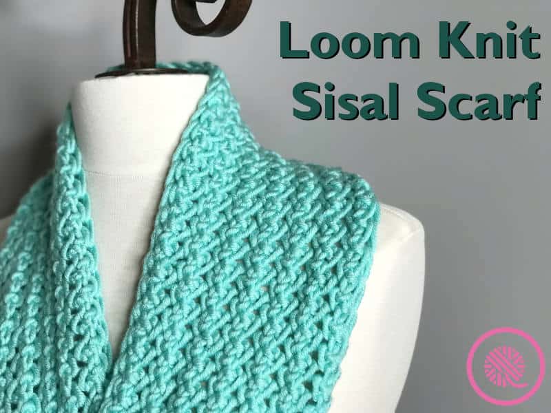 How to bind off a scarf on a round loom Loom Knit Sisal Scarf Goodknit Kisses