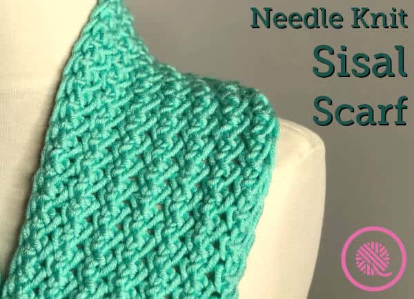 Needle Knit Sisal Scarf