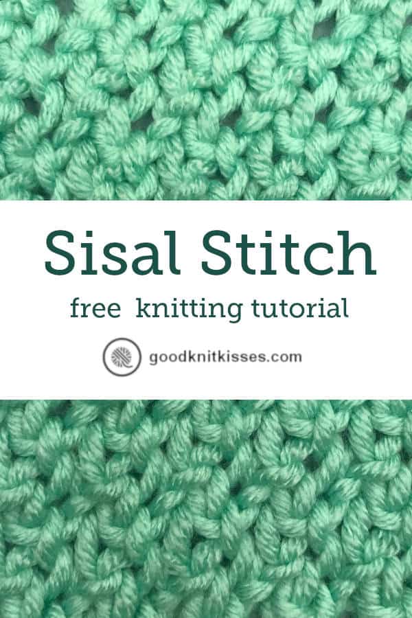 needle knit sisal and seagrass stitch sisal pin image