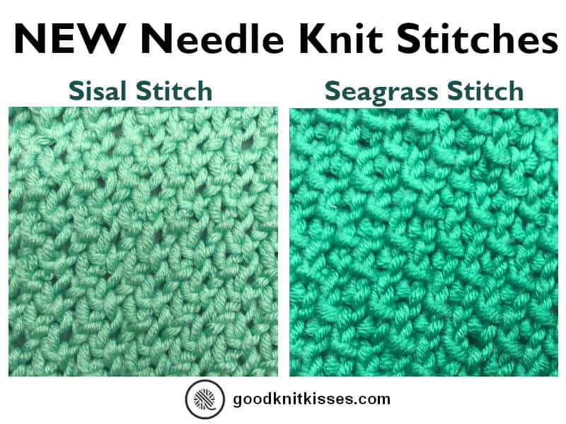 Needle Knit Sisal and Seagrass Stitches