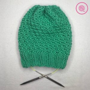 PDF: Needle Knit Seagrass Slouchy Beanie