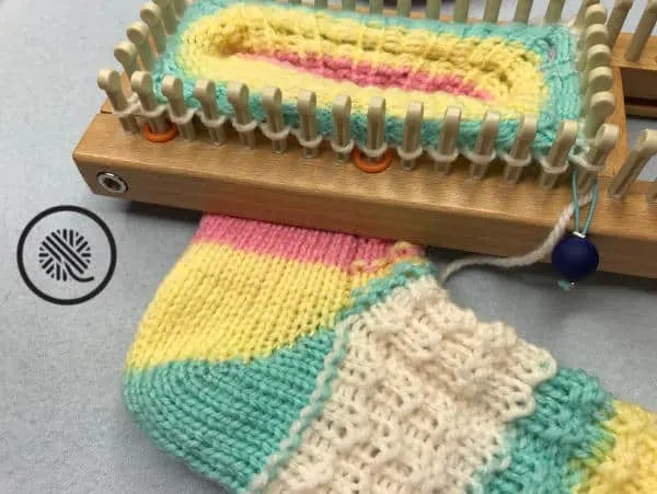 How to Loom Knit Slipper Socks (Easy Tutorial & Video!)