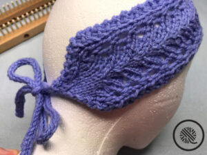 PDF: Loom Knit Feather Lace Headband - Image 3