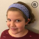 PDF: Loom Knit Feather Lace Headband