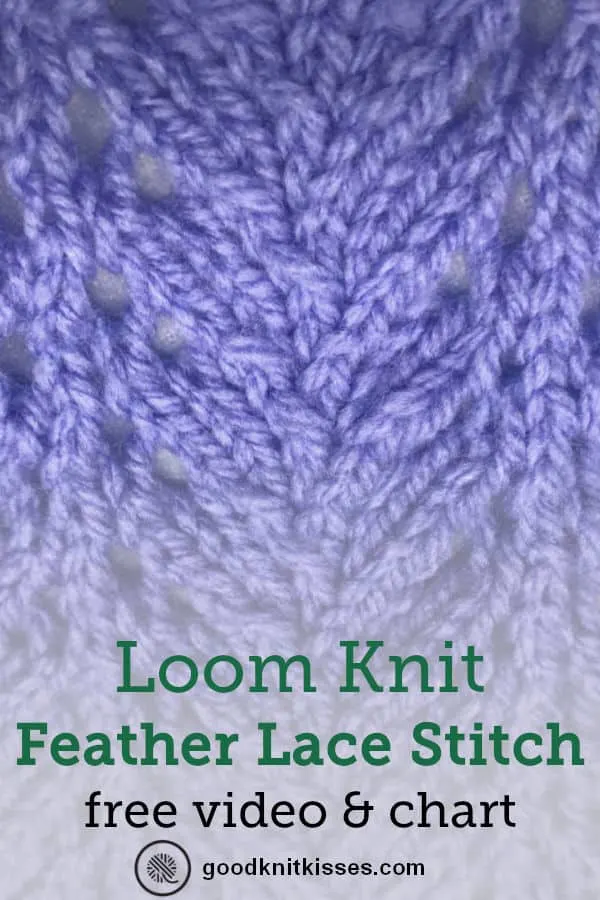 feather lace stitch close up pin image