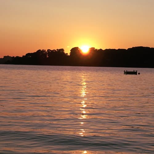 Sunset over Casco Bay