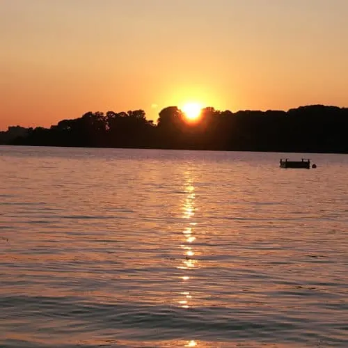 Sunset over Casco Bay