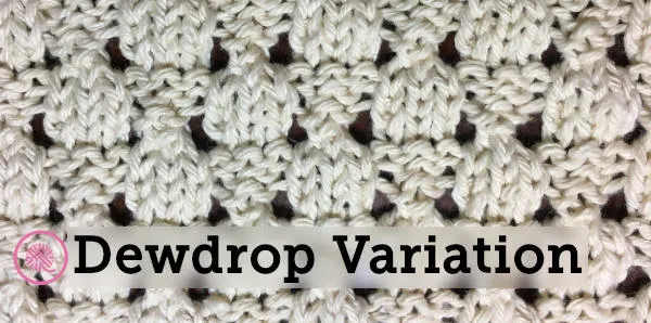 dewdrop washcloth variation header