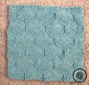 PDF: Loom Knit Tumbling Moss Blocks Washcloth