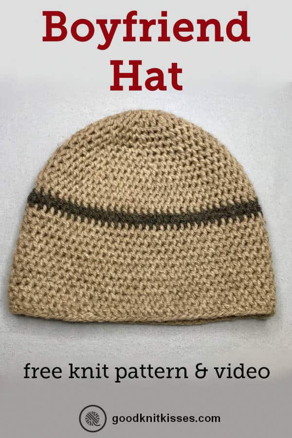 Needle Knit Boyfriend Hat Free Pattern With Tutorial Videos