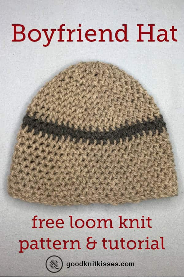 Loom Knit Boyfriend Hat Free Pattern Tutorial Video