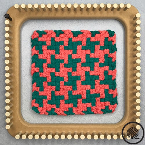 Pinwheel Woven Hot Pad Pattern