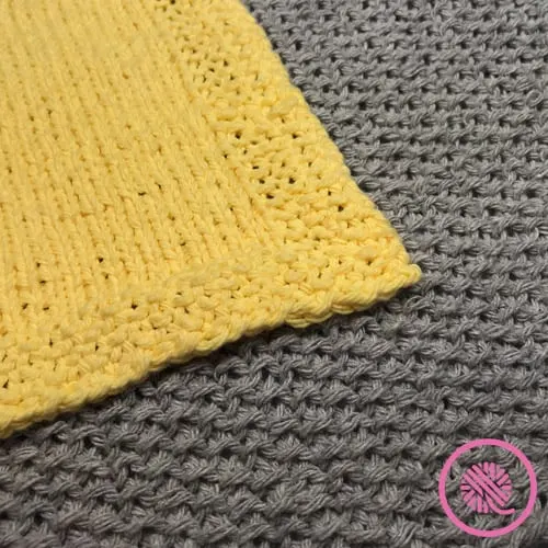 easy seed stitch patterns for loom knitters closeup of dishcloths