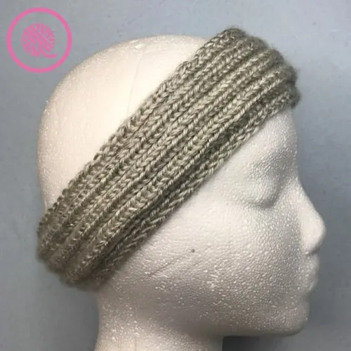 easy ribbed headband on mannequin
