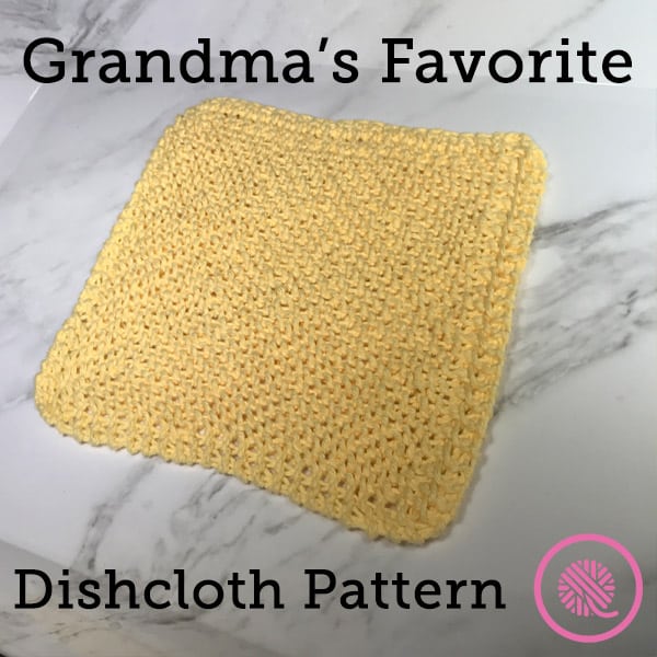 Loom Knit Grandma’s Favorite Dishcloth Pattern for Free