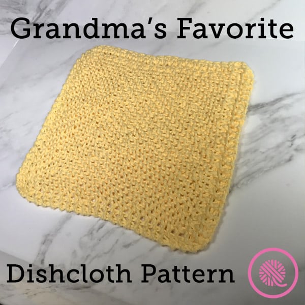 Loom Knit Grandma's Favorite Dishcloth Pattern for Free