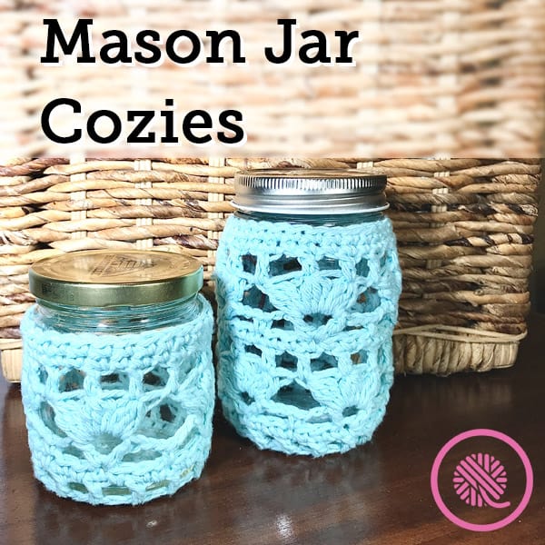 Get Organized with this Free Jar Cozie Crochet Pattern!