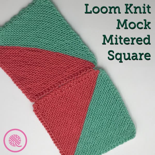 Create unique designs on your loom with the Mock Mitered Square!