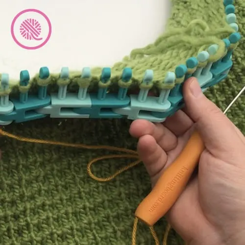 Loom Knit Sweater shown on Flexee Loom