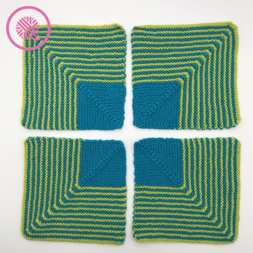 Cuddle Up with the Mitered Stripes Baby Blanket and Lovey!