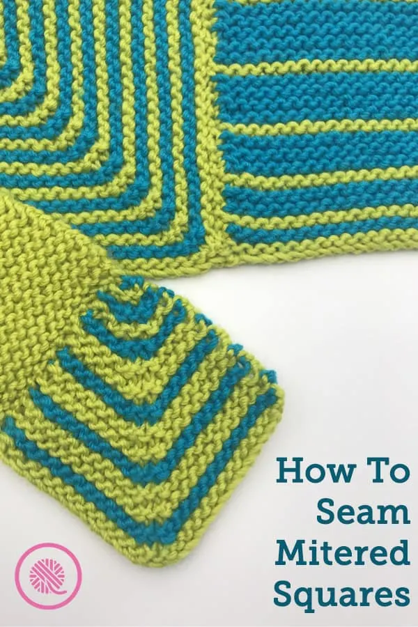 how to seam mitered squares pin