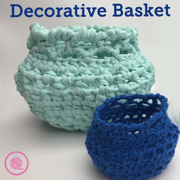 Crochet a Decorative Accent Basket for a Quick Gift