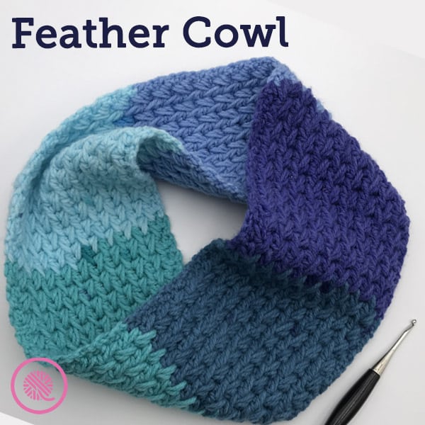 Get Cozy This Winter with the Crochet Feather Cowl