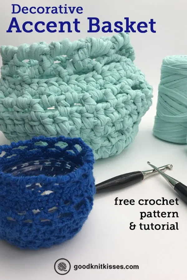 crochet a decorative accent basket pin image