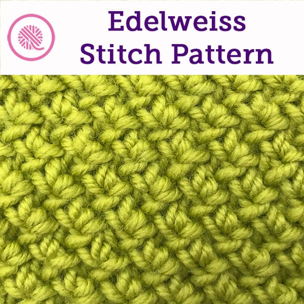 How to Needle Knit the Delicate Edelweiss Stitch