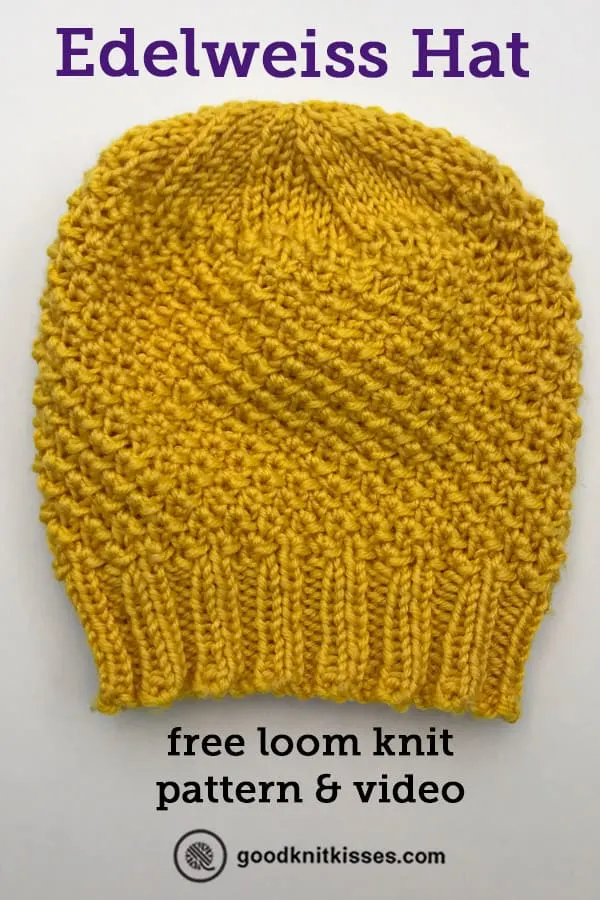 Best Loom Knit Basic Beanie Pattern for Beginners GoodKnit Kisses