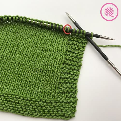 how to knit a border with garter stitch