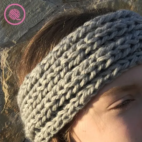 Easy Ribbed Headband for Beginner Knitters - GoodKnit Kisses