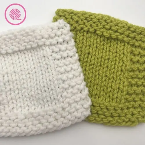 super bulky basic garter border washcloth