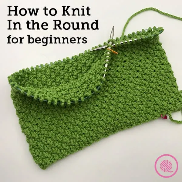 How to knit in the round on double-pointed needles for beginners (step by  step) 
