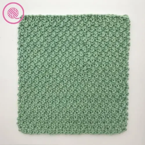 medium weight moss stitch washcloth all-over moss