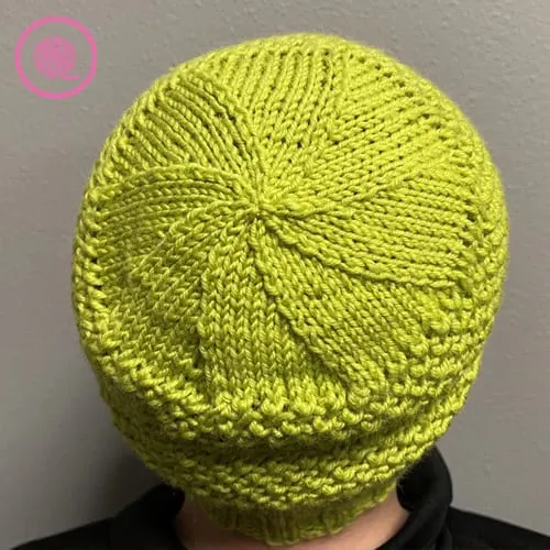 loom knit elizabeth hat crown