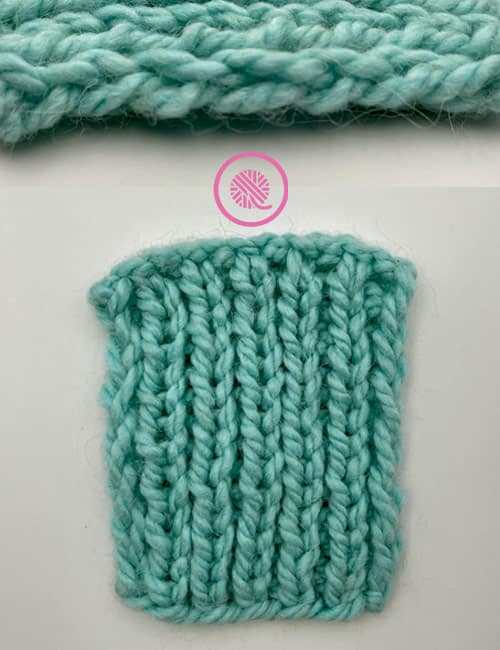 how to slip stiches - slip stitch edge on ribbing