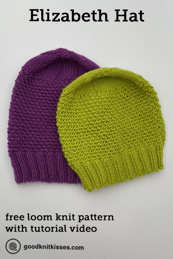 loom knit elizabeth hat pin image
